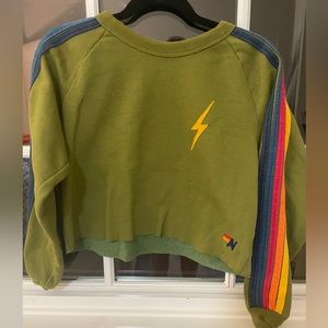 Aviator Nation Cropped Crewneck